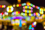 blur of light at carnival festival night market