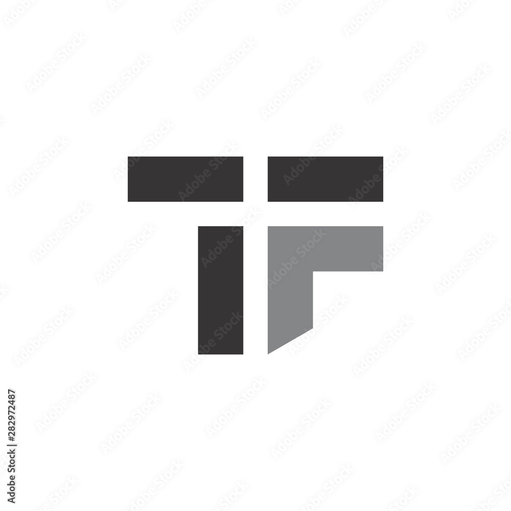 Fototapeta premium Letter TF logo design vector