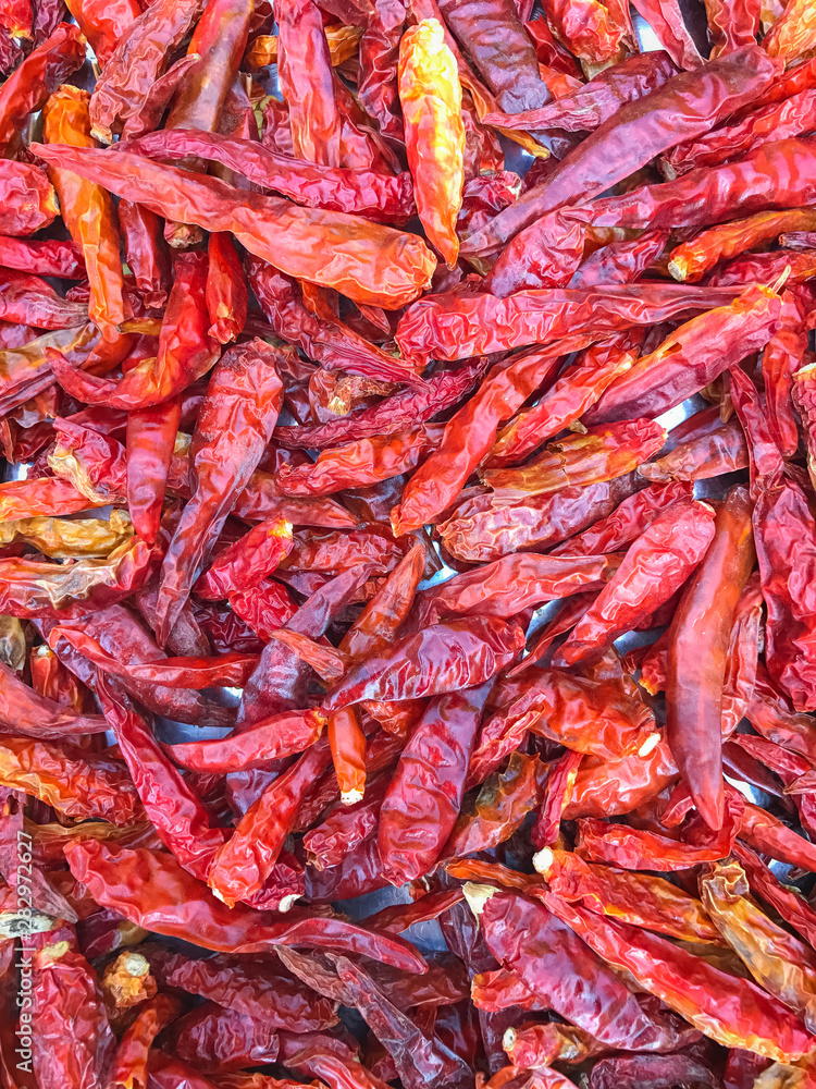 Dry red chili pepper