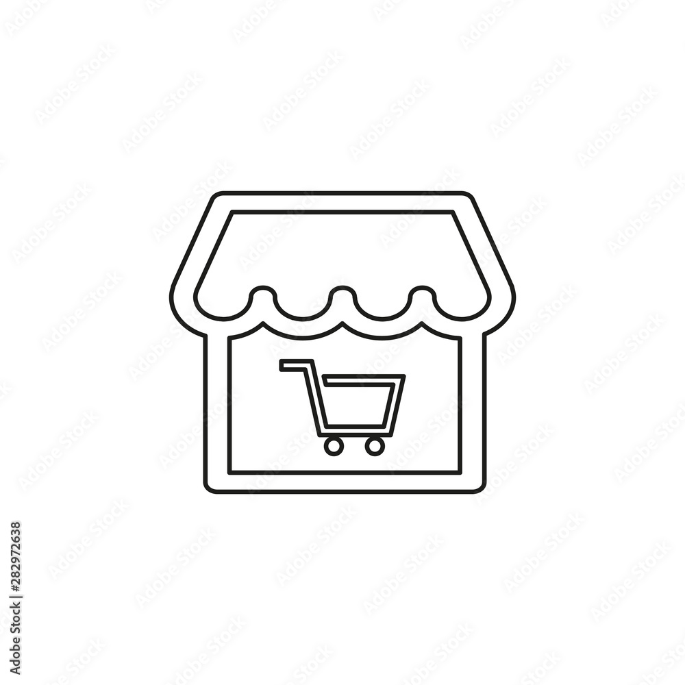 Online store icon. Logo element illustration. Online store icon. Logo element illustration.