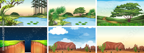 Natural environment lanscape scene