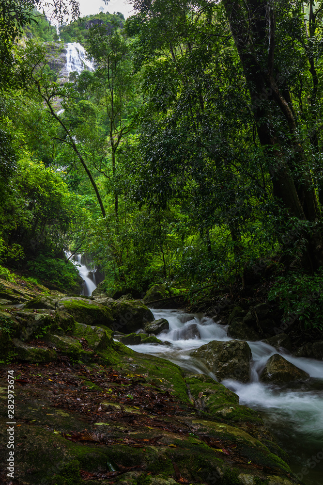 Pi-tu-gro waterfall, Beautiful waterfall in Tak  province, ThaiLand.