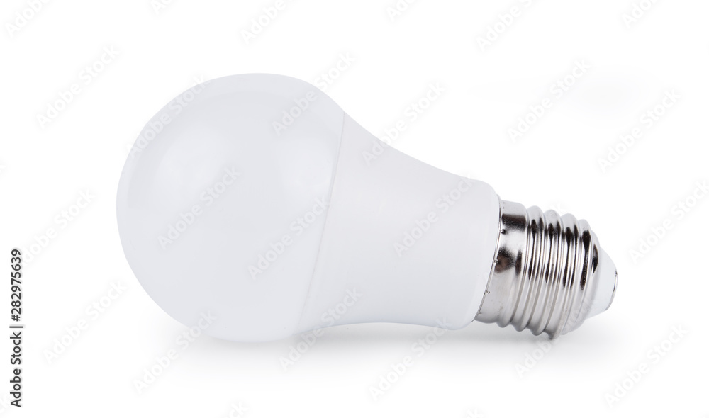 LED light bulb isolated on white background LED light bulb isolated on white background