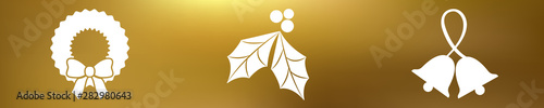 Weihnachten Symbol Set gold