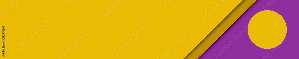 elegant banner yellow, brown and lilac colors for website