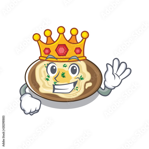 King hummus isolated with in the character