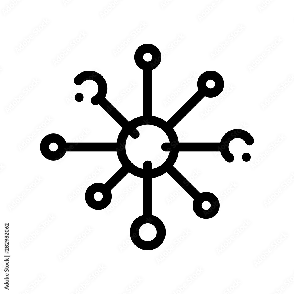 Microscopic Bacterium Germ Vector Thin Line Icon Sign. Unhealthy Virus Allergen Bacterium Linear Pictogram. Microbe Type Infection Biology Microorganism Contour Monochrome Illustration Microscopic Bacterium Germ Vector Thin Line Icon Sign. Unhealthy Virus Allergen Bacterium Linear Pictogram. Microbe Type Infection Biology Microorganism Contour Monochrome Illustration