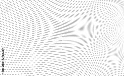 Abstract background, vector template, monochromatic lines. Round geometric element. Halftones.