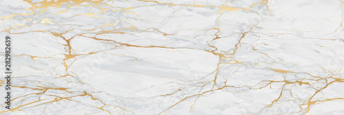Gold Marble texture background vector. panoramic marble stone texture for invitation, wallpaper, print ads, packaging design template.