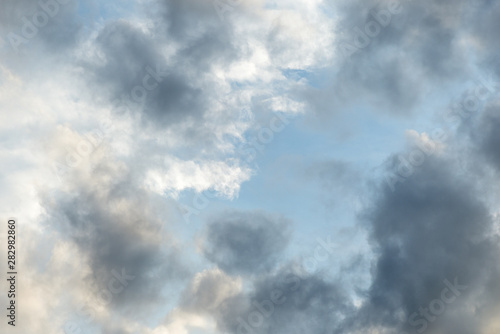 Cloudy sky on a overcast day. Dramatic background