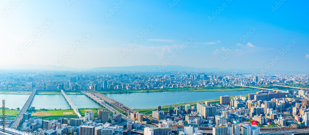 Obraz premium Osaka / Cityscape / Panorama