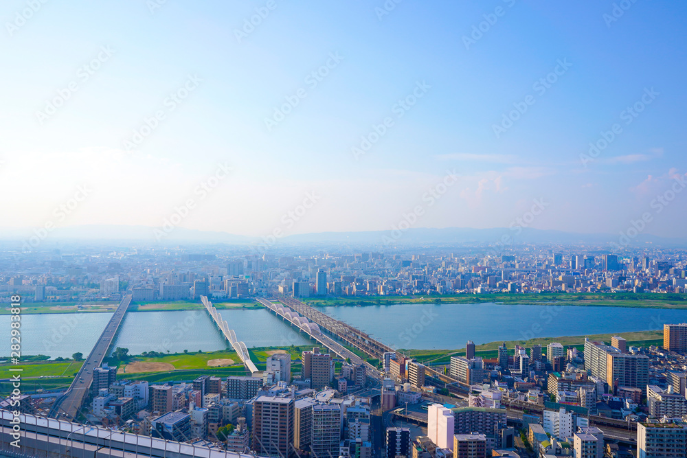Obraz premium 大阪・都市風景