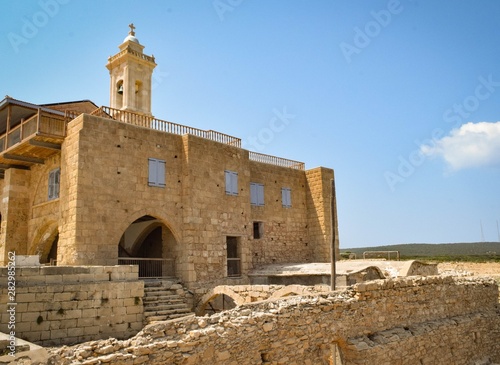 view of ancient stoned Christian church at daytime  