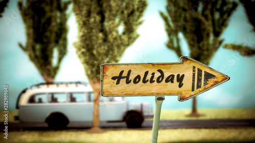 Street Sign to Holiday