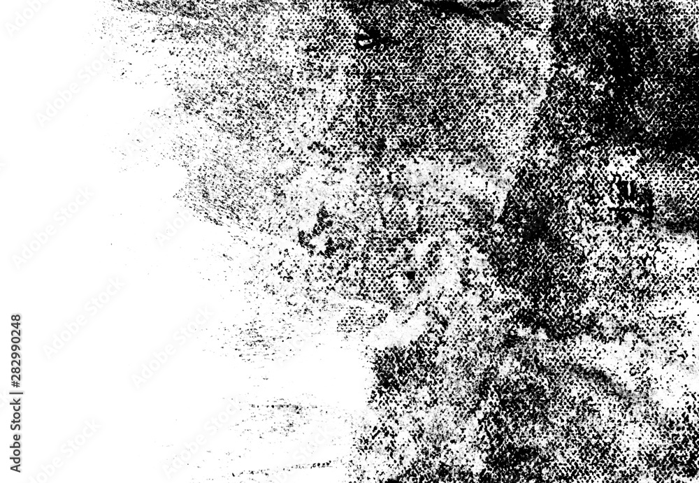 Obraz premium Black and white hand painted background texture with grunge brush strokes