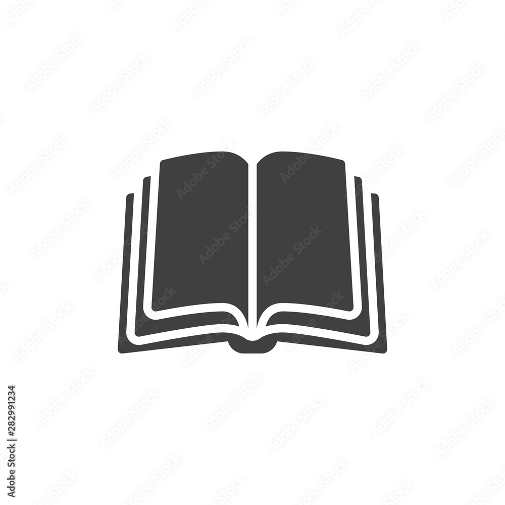 Book pages vector icon. filled flat sign for mobile concept and web design. Open book glyph icon. Education symbol, logo illustration. Vector graphics Book pages vector icon. filled flat sign for mobile concept and web design. Open book glyph icon. Education symbol, logo illustration. Vector graphics