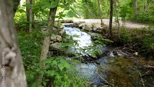 Scenic view in the forest with a flowing creek in the Chickasaw National Recreational Area | Oklahoma photo