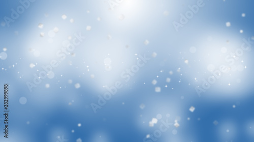 Abstract blue bokeh circles for christmas background