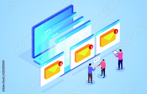 Isometric mailing lists, online marketing and communication