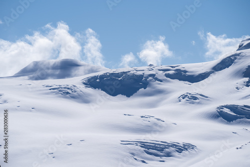 snow mountain peak in Zermatt Switzerland © maikuto
