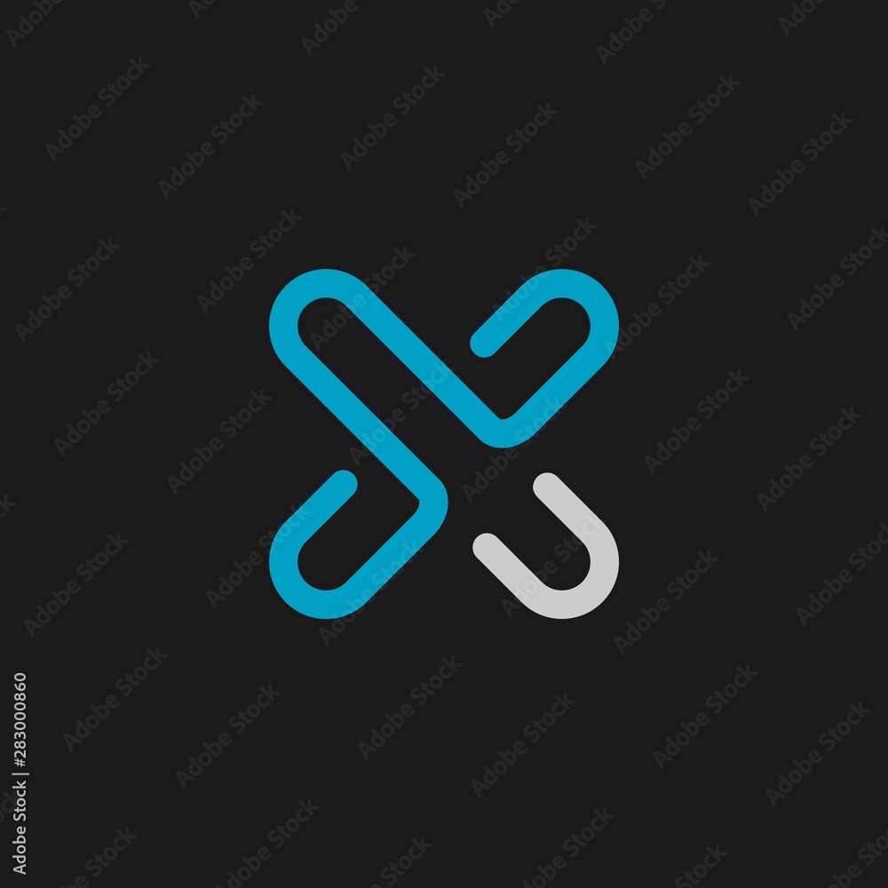 Letter X logo design template.creative initial letter X icon.Creative symbol for technology company Letter X logo design template.creative initial letter X icon.Creative symbol for technology company