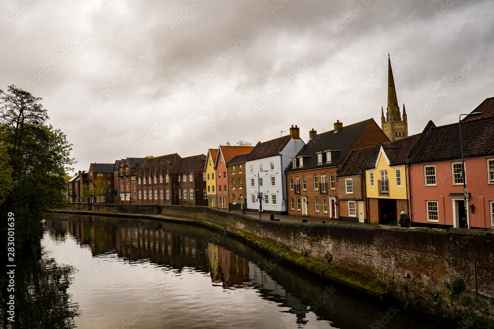 Fototapeta premium Street along the River