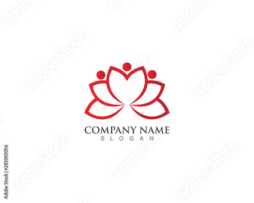Beauty Vector and logo Lotus Flower Sign for business spa 