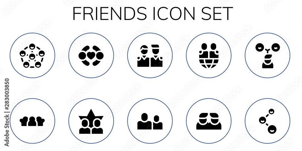friends icon set friends icon set