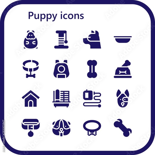 puppy icon set