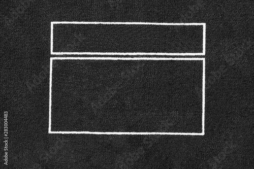 Blank textile frame