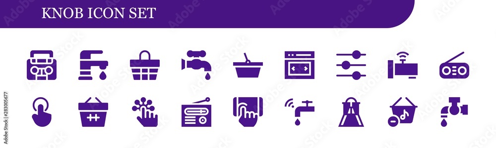 knob icon set knob icon set