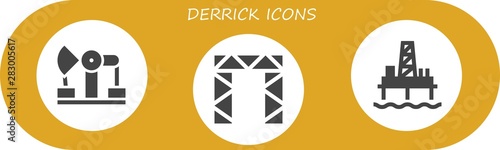 derrick icon set