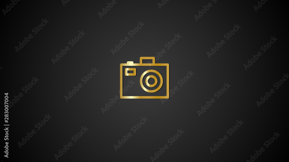 Gold Icon -Camera- Gold Gradient Icons design for print, website and presentation Gold Icon -Camera- Gold Gradient Icons design for print, website and presentation