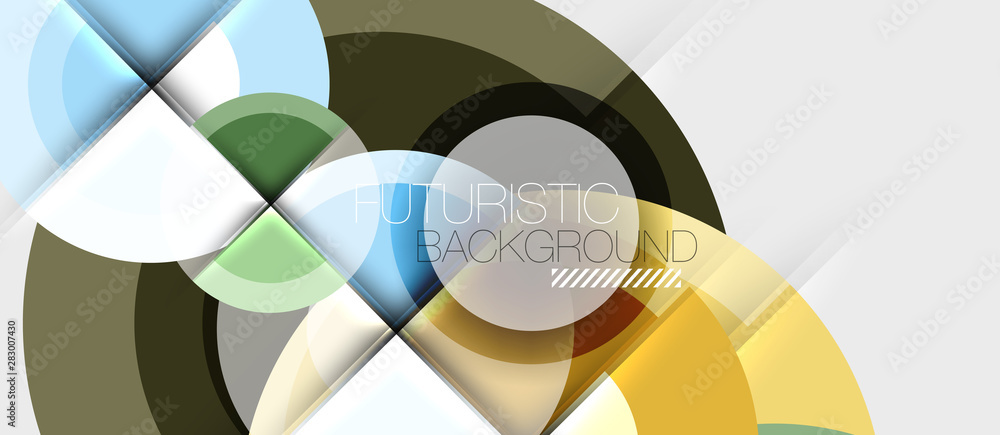 Geometric design abstract background - circles Geometric design abstract background - circles