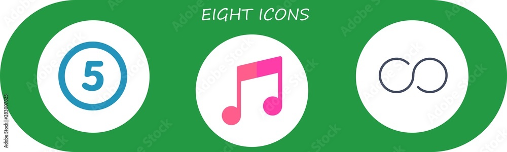 eight icon set