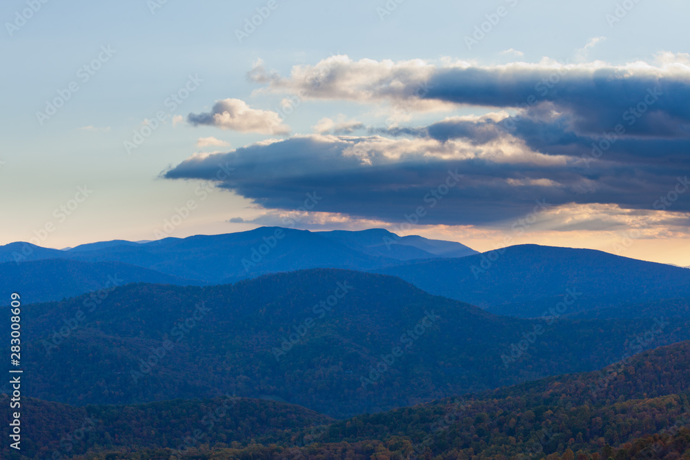 Fall scenic Appalachian Mountains landscape VA USA