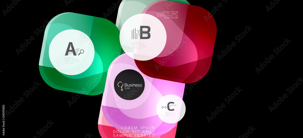 Info graphics circles background. Success icon symbol. Vector info graphic design. Creative vector element. Decoration element