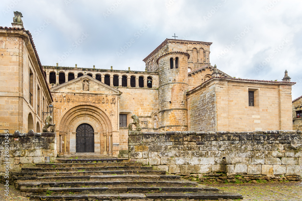 View at the Colegiata church in Santillana del Mar - Spain