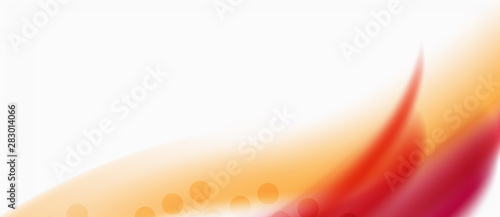 Line wave art illustration on light backdrop. Vector abstract design banner template. Business template