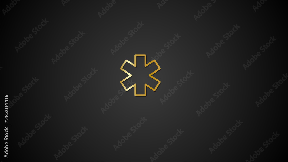 Gold Icon -Medic- Gold Gradient Icons design for print, website and presentation Gold Icon -Medic- Gold Gradient Icons design for print, website and presentation