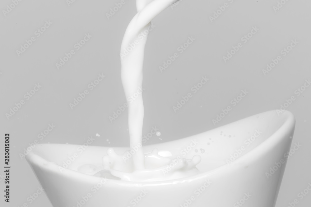 Milk splash macro background Milk splash macro background