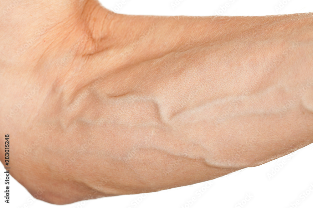 Naklejka premium Senior man body part