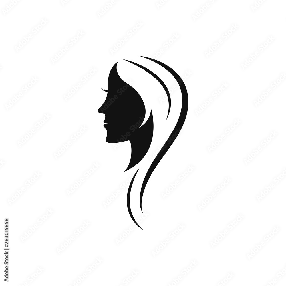 Beauty Women Icon Logo Template design 