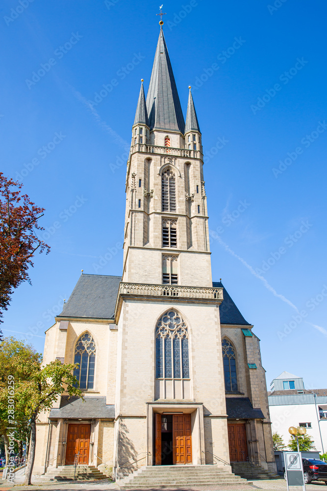 The historic Herz-Jesu Church in Paderborn, Germany