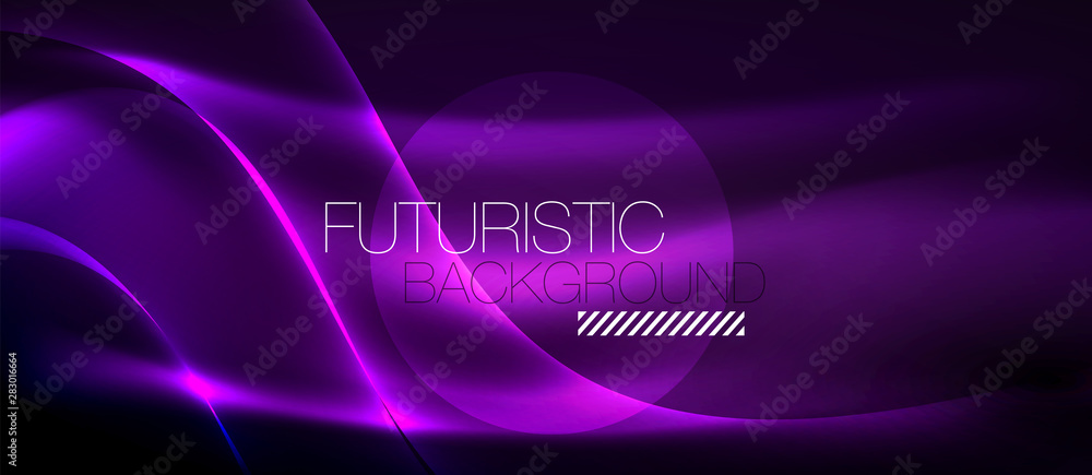 Neon light waves Neon light waves