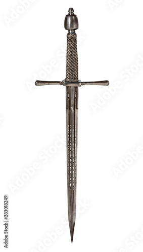 Billede på lærred old antique metal dagger