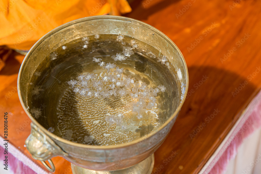 holy water in wedding ceremony.Thai wedding Object. watering relaunch. holy water in wedding ceremony.Thai wedding Object. watering relaunch.
