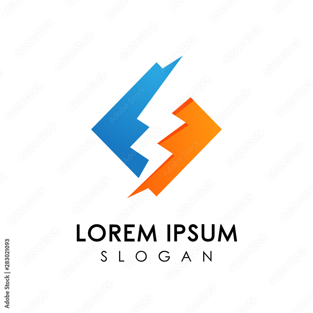Creative electric logo design template. Bolt Energy Vector Icon. Creative electric logo design template. Bolt Energy Vector Icon.