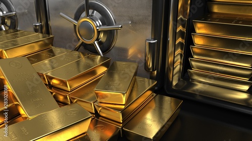 Fotografi Safe Fine Gold Bars 1000g