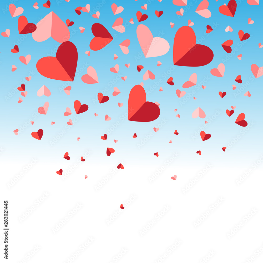 Festive bright vector background for Valentine's Day